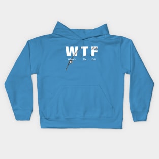 Awesome design where is the fish Kids Hoodie
